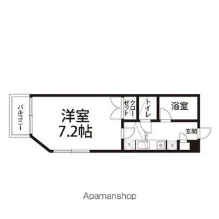 ハイツ ミルトニア【202号室】の間取り