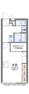 レオパレス一本杉【203号室】の間取り