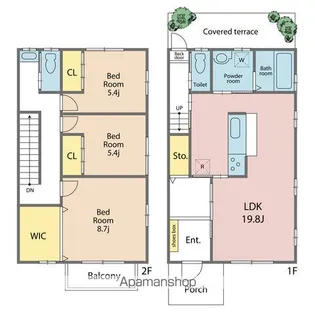 レジデンス青山Ⅰ【102号室】の間取り