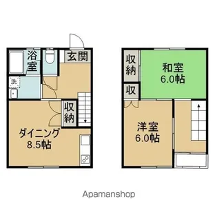 サンモール弐番館【3号室】の間取り
