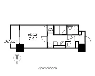 シャルマンソワレ名駅【1階】の間取り
