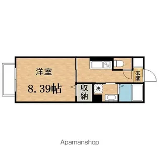 ラスシャムラ【205号室】の間取り