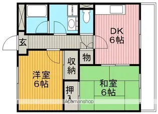 ガーデンシティハイツ【2階】の間取り