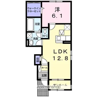 WESTERLYGARDENⅡ【1階】の間取り