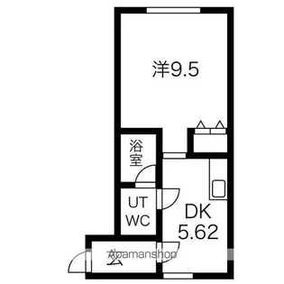 フリージア末広F【1階】の間取り