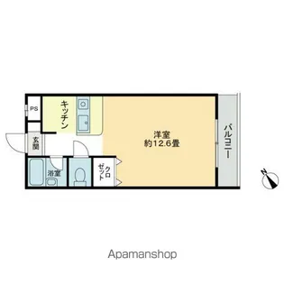 ビブラン宇多津【203号室】の間取り