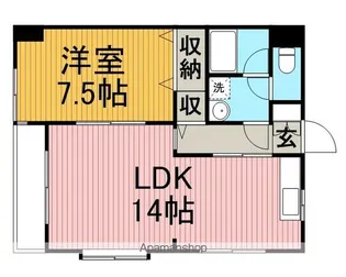 メゾンドA2【5階】の間取り