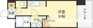エス・キュート梅田中崎町【8階】の間取り
