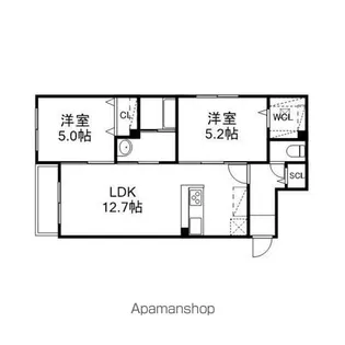 SERAM.円山レジデンス【3階】の間取り
