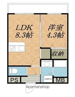 アライブビル【205号室】の間取り