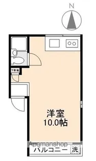 コーポアイアンA・B【1階】の間取り