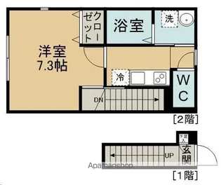 ブリリアント・レインボー【2階】の間取り