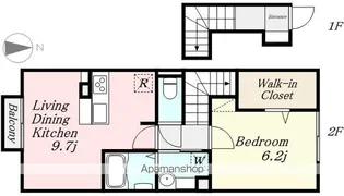 ルフレ舟橋【205号室】の間取り
