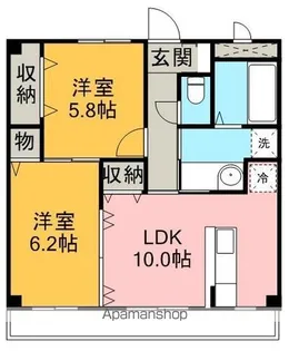 森甚 D【2階】の間取り