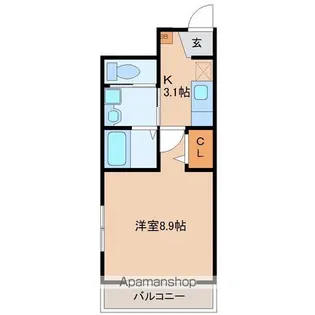 ランコントル【1階】の間取り