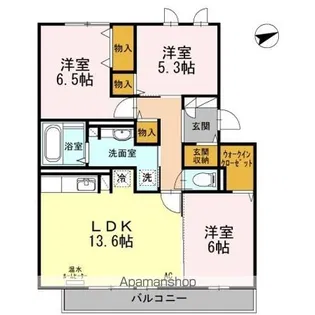 セジュール NANA【2階】の間取り