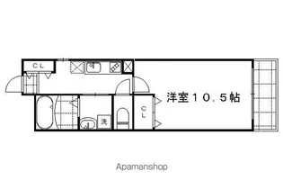 グランレブリー御所西II【202号室】の間取り
