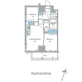 ルフォンプログレ渋谷ヒルトップ【6階】の間取り