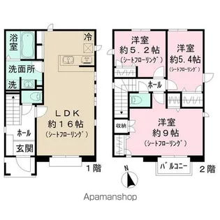 埼玉県三郷市中央4丁目【一戸建】の間取り