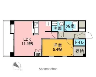 榎の郷【301号室号室】の間取り