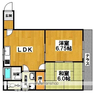 カステルヌォーボ【1階】の間取り