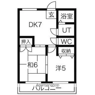 長谷川産業ビル【6階】の間取り