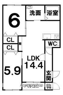 グラシアス122【3階】の間取り
