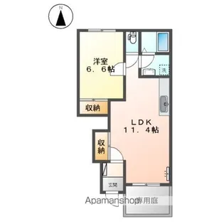 リバー ビュー【1階】の間取り
