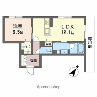 SHAMAISON AMBER026【103号室】の間取り
