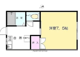 メープルサカモト【203号室】の間取り