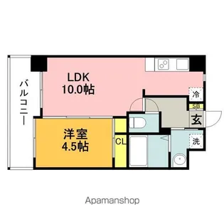 ラ・フルール博多駅南【6階】の間取り