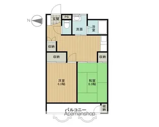 コーポ栄寿 第二ビル【4階】の間取り