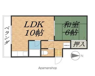 柏ハイツ【1階】の間取り