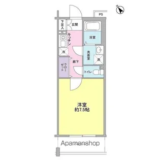 ヴィラ クロシェット【1階】の間取り