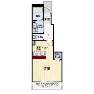 レザンコートB【102号室】の間取り