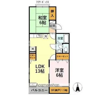 レジデンスT H I号館【1階】の間取り