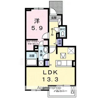 シャンティ【1階】の間取り
