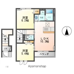 クルール Ⅱ【2階】の間取り