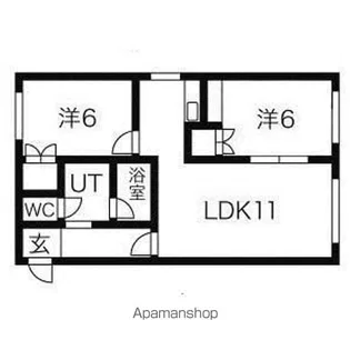 レスポールめぐみ【401号室】の間取り