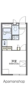 レオパレスジュネス【2階】の間取り