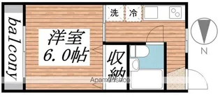 コーポラス 紀里【2階】の間取り