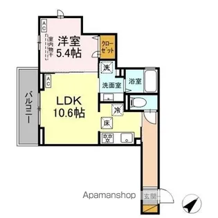 プラージュ津田沼【1階】の間取り