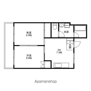 スプリングヒルズ宝【4階】の間取り