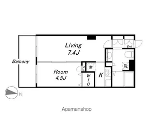 パークアクシス名駅南【6階】の間取り