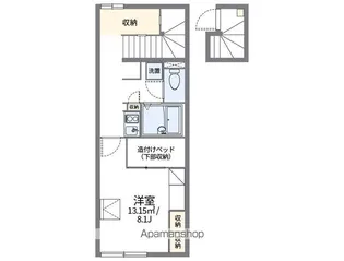 レオパレスOKADA【204号室】の間取り