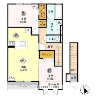 イカルトップ A【2階】の間取り