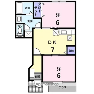 グランデフィオーレ【102号室】の間取り