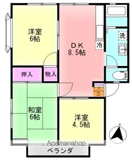 アーバン市原2号館【201号室】の間取り