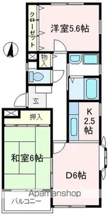 埼玉県狭山市根岸1丁目【アパート】の間取り