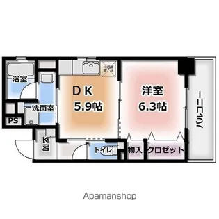 クリア壱番館【4階】の間取り